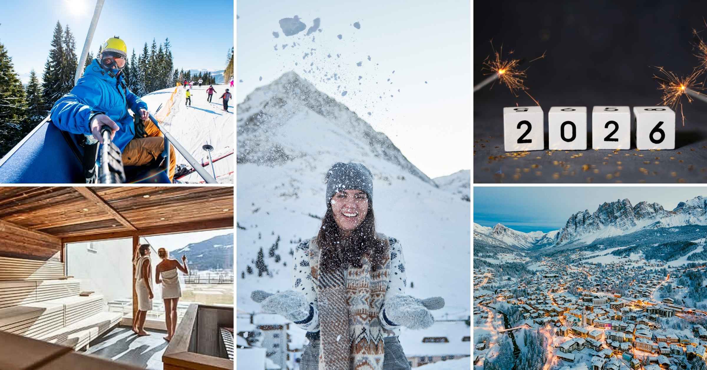 Grup de turisti la ski in vacanta de Revelion 2026