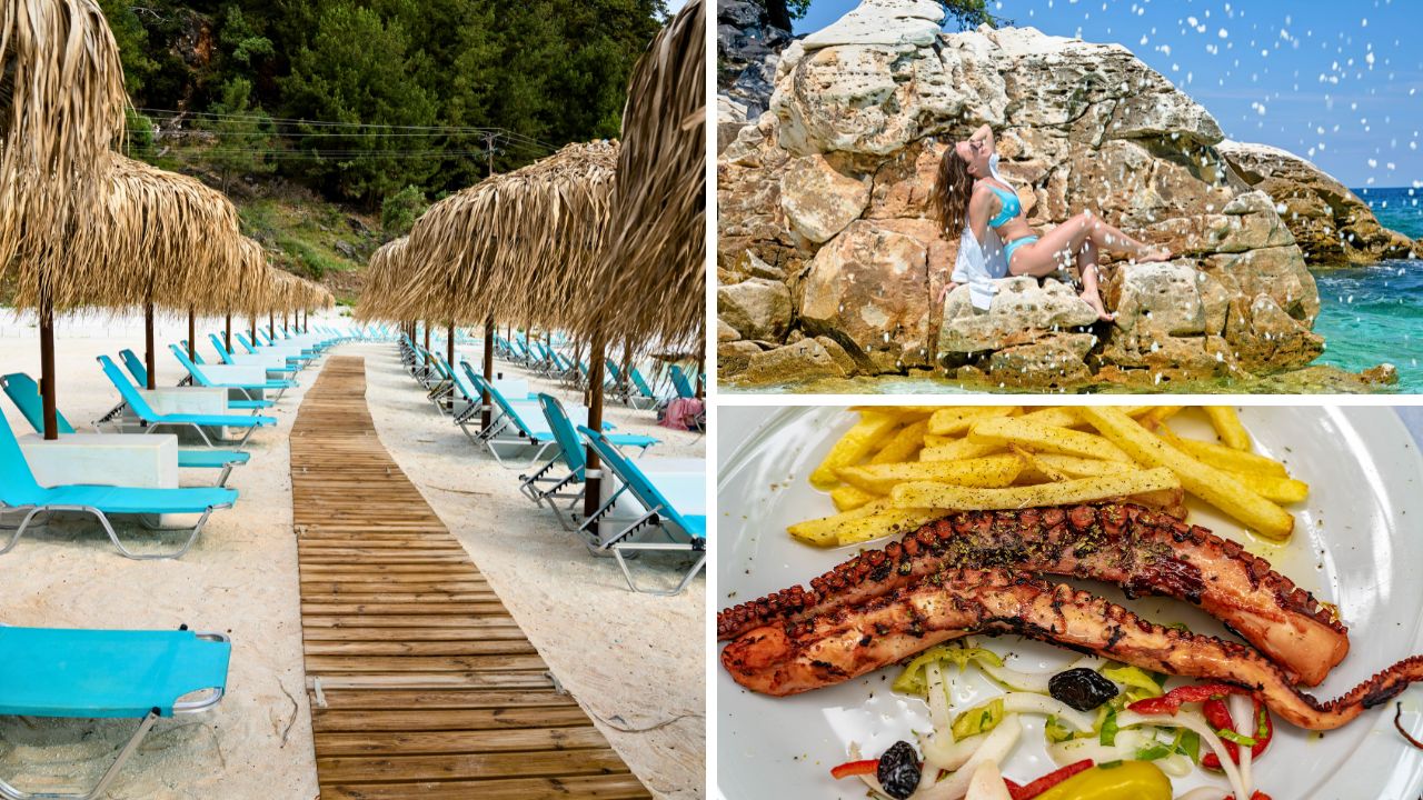 Plaje turcoaz din Thassos si taverna greceasca - vacanta Thassos 2025 cu autocarul