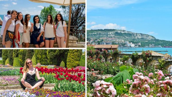 Vizitatori la Castelul Reginei Maria din Balcic, plimbare prin Gradina Botanica si priveliste spectaculoasa asupra marii de la Cap Kaliakra